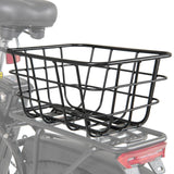 Cesta trasera de metal resistente para bicicletas eléctricas