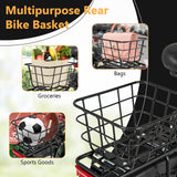 Cesta trasera de metal resistente para bicicletas eléctricas