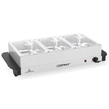 Electric Buffet Server Food Warmer with 3 Removable Trays