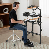 Batería electrónica plegable con 10 demos, USB MIDI y 2 baquetas