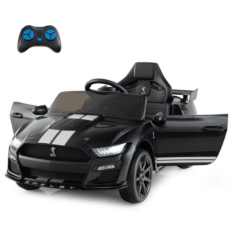 Coche de juguete con licencia Ford Mustang Shelby GT500 de 12 V para niños de 3 a 8 años con control remoto