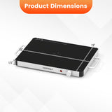 Bandeja Calientaplatos Eléctrica Calentador de Alimentos con Control de Temperatura Ajustable