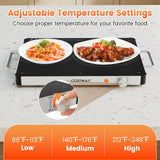 Bandeja Calientaplatos Eléctrica Calentador de Alimentos con Control de Temperatura Ajustable