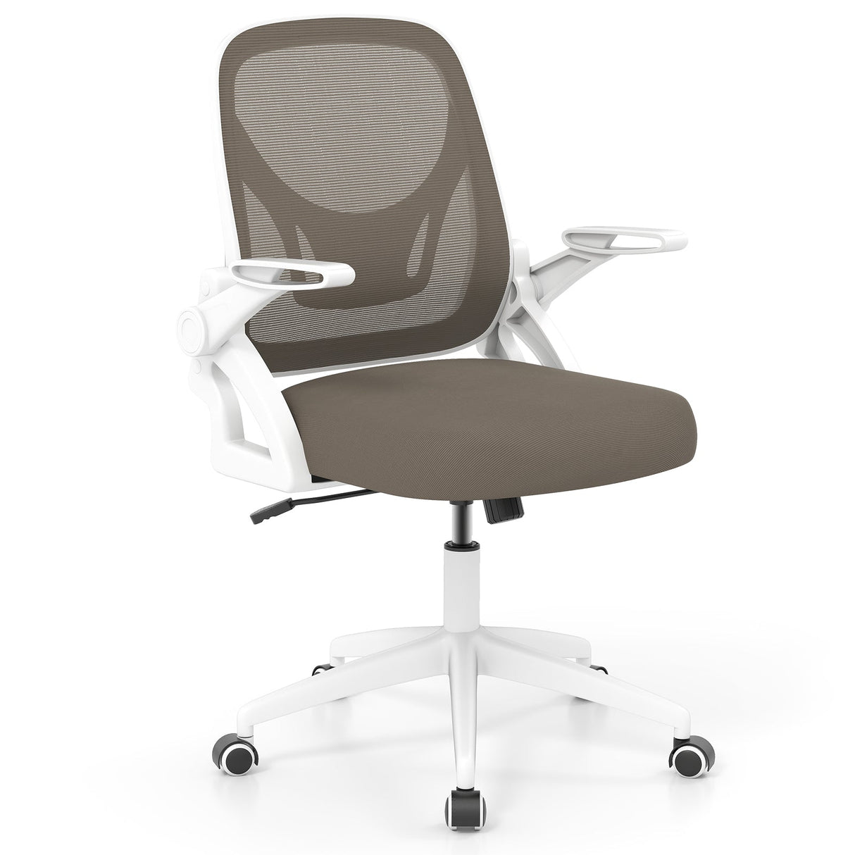 Ergonomic Computer Desk Chair with Lumbar Support and Flip-up Arms