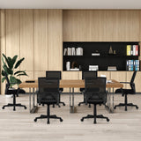 Ergonomic Desk Chair with Lumbar Support and Rocking Function-Black