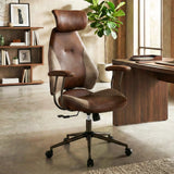 Ergonomic Office Chair Computer Desk Chair with 2D Headrest and Rocking Backrest