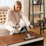 Bicicleta estática de pedales para debajo del escritorio con pantalla LCD para ejercitar piernas y brazos