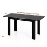 Mesa de comedor extensible para 4-8 personas, 119-157 cm, mesa de cocina rectangular grande