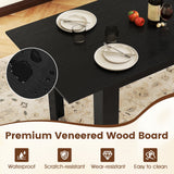 Mesa de comedor extensible para 4-8 personas, 119-157 cm, mesa de cocina rectangular grande