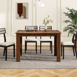 Mesa de comedor extensible para 4-8 personas, 119-157 cm, mesa de cocina rectangular grande