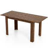 Mesa de comedor extensible para 4-8 personas, 119-157 cm, mesa de cocina rectangular grande