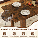 Mesa de comedor extensible para 4-8 personas, 119-157 cm, mesa de cocina rectangular grande