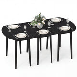 Extendable Dining Table Set with 2 Half-Round and 1 Rectangular Tables