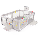 Parque grande para bebés con colchoneta y pelotas de mar
