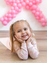 Pijama de bambú de 2 piezas Blushing Bows