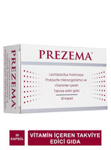 Prezema Probiotic Supplement with Biotin and Vitamin D3 - 30 Capsules for Gut Health and Immune System Support