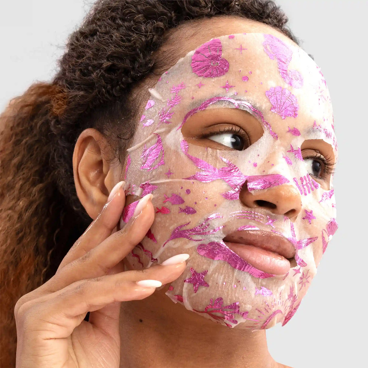 Mascarilla facial hidratante de colágeno