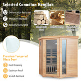 Sauna de madera de infrarrojo lejano para el hogar para 3-5 personas