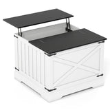 Farmhouse Lift Top Coffee Table with Hidden Storage Compartment