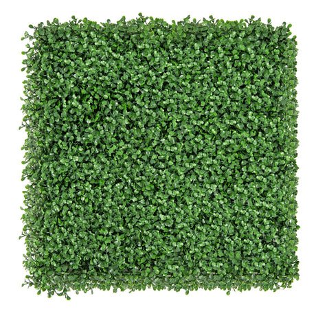 12 piezas de paneles de pared de boj artificial de 20 x 20 pulgadas con ramas insertables
