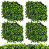12 piezas de paneles de follaje artificial de 20 x 20 pulgadas con ramas insertables