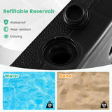 Base de sombrilla rellenable con ruedas universales bloqueables