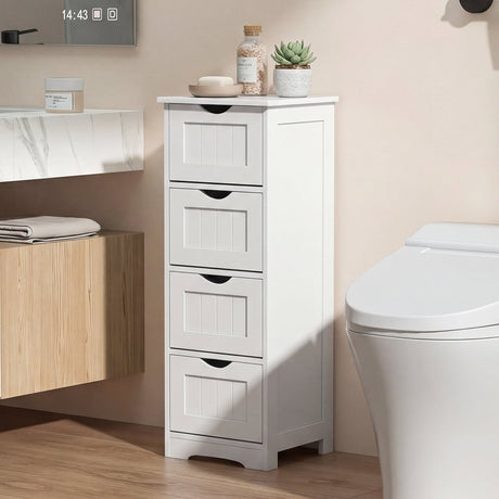 Mueble de suelo independiente de 4 cajones con dispositivo antivuelco