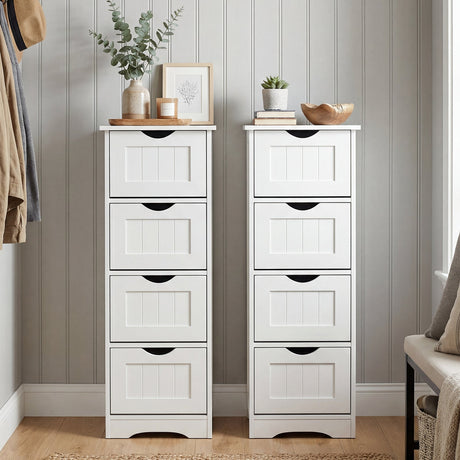 Mueble de suelo independiente de 4 cajones con dispositivo antivuelco