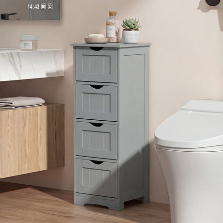 Mueble de suelo independiente de 4 cajones con dispositivo antivuelco