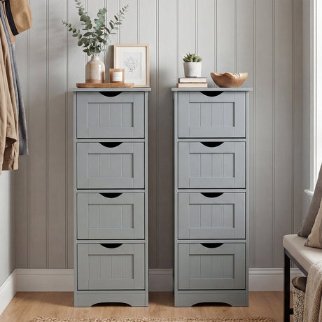 Mueble de suelo independiente de 4 cajones con dispositivo antivuelco