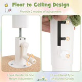Árbol para gatos de suelo a techo con altura ajustable de 86 a 99.5 pulgadas y poste extra - Verde