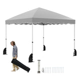 Foldable 10 X 10 Feet Pop up Canopy Tent with Wheeled Bag