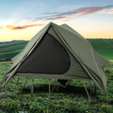 Tienda de campaña plegable para 2 personas con carpa emergente y bolsa portátil con ruedas - Verde