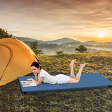 Colchoneta de camping plegable con cojín de espuma de alta densidad y base antideslizante