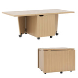 Mesa de centro plegable con armario de almacenamiento Mesa central extensible