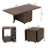Mesa de centro plegable con armario de almacenamiento Mesa central extensible
