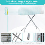 Tabla de planchar plegable con reposaplanchas y altura regulable
