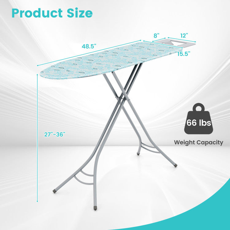 Tabla de planchar plegable con reposaplanchas y altura regulable