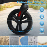 Andador enrollable plegable con asiento para personas mayores-Negro
