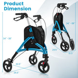 Andador Plegable con Ruedas y Marco de Aluminio Ligero