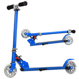 Patinete plegable de aluminio para niños con luces LED