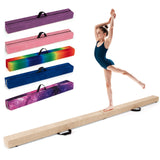 Viga de equilibrio plegable con base de madera maciza y parte inferior antideslizante