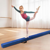 Viga de equilibrio plegable con base de madera maciza y parte inferior antideslizante