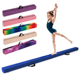 Viga de equilibrio plegable con base de madera maciza y parte inferior antideslizante