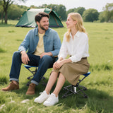 Folding Camping Stool 360¬∞ Swivel Hunting Chair with Anti-Sink Feet