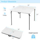 Mesa de camping plegable con tablero de HDPE resistente a la intemperie y estructura de acero inoxidable