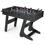Mesa de futbolín plegable con 22 jugadores y marcadores deslizantes, mesa de juegos que ahorra espacio