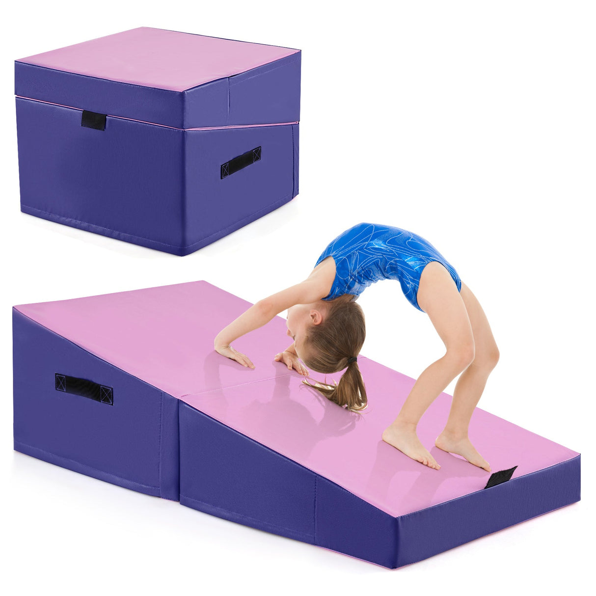 Colchoneta plegable de yoga, gimnasia y volteretas con espuma EPE