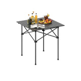 Folding Roll-up Camping Table with Metal Legs