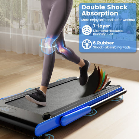 Cinta de Correr Plegable 3 en 1 de 3 HP con Aplicaciones Inteligentes, Control Remoto y Altavoces